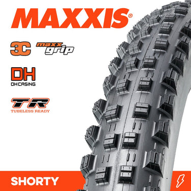 Maxxis Tyre Shorty 27.5 X 2.40 WT 3C Grip DH TR Fold 60X2TPI E-25